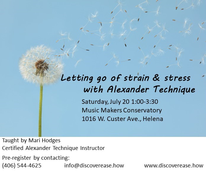 Letting go of strain and stress workshop in Helena